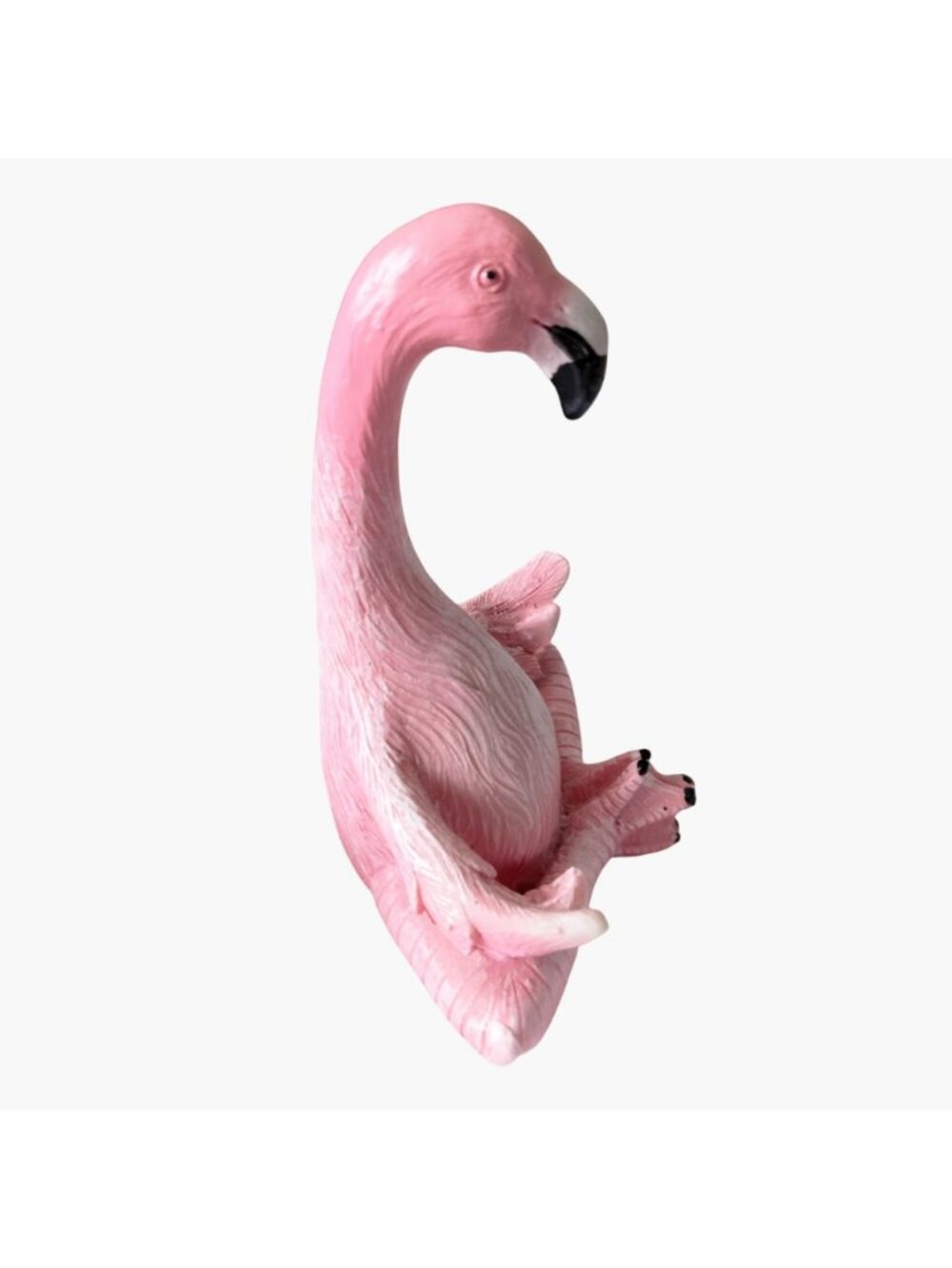 Pink Flamingo Figurine Seated Yoga Lotus Pose Figurine - Picture 6 of 10